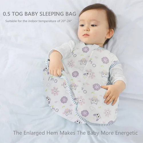 Vista 5 de insular Wearable Blanket 2 Pack Cotton Baby Sleep Sack with 2-Way Zipper for Boys Girls Unisex, 2 Pack