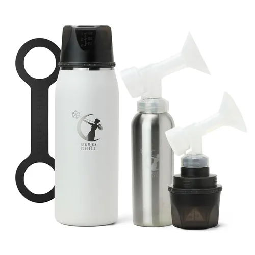 Vista 10 de CERES CHILL OG Enfriador y Calentador de Leche Materna – Enfriador Portátil de Leche Materna de 12–34oz, Almacenamiento y Biberón para Bebé