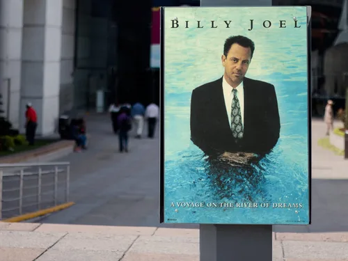Vista 8 de Póster de pared Billy Joel Un viaje por el río de los sueños Arte de pared vintage Portada de álbum clásico Rock Retro Música de los 70 y 80