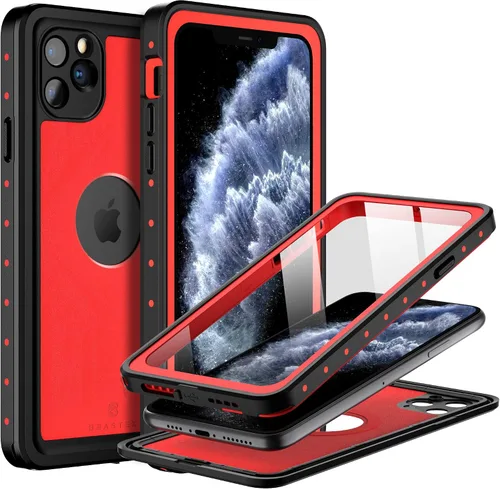 Vista 11 de BEASTEK Funda impermeable para Apple iPhone 11 Pro, serie NRE, a prueba de golpes, bajo el agua IP68, con protector de pantalla integrado, funda