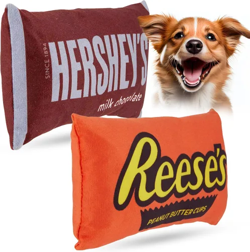 Vista 2 de HERSHEY'S Juguetes para perros - Lindos juguetes para cachorros