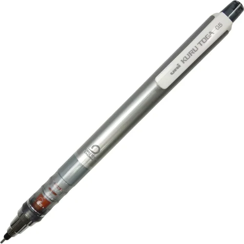 Vista 9 de Lápiz portaminas Uni Kuru Toga estándar, negro, 0.0112 pulgadas, rosado bebé