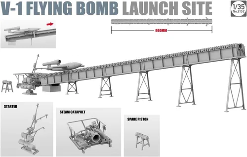 Vista 3 de TAKOM Sprue Brothers 1:35 V-1 Sitio de lanzamiento de la bomba voladora, TAK02152