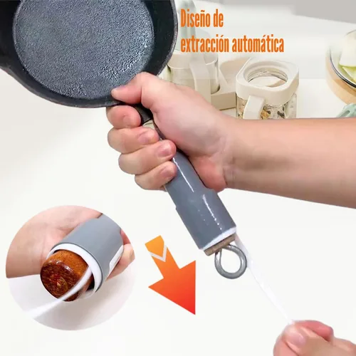 Vista 4 de 3 fundas de silicona para mango de olla resistentes al calor, funda de mango de hierro fundido, funda retráctil de silicona para mango de olla