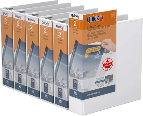 Vista 3 de QuickFit - Carpeta de 3 anillas con cubierta Clear-View, anillos D de 1.5