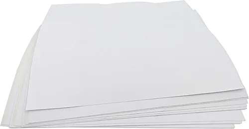 Vista 2 de FixtureDisplays® Papel sintético de resistencia al desgarro de 12 x 12 pulgadas, papel fotográfico autoadhesivo, papel adhesivo imprimible mate, 12