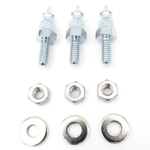 Vista 3 de Americruise - Kit de tornillos de púas de montaje cromado para motocicleta Harley Touring Electra Street Glide FLHT FLHX 1996-2013 (1996-2013)