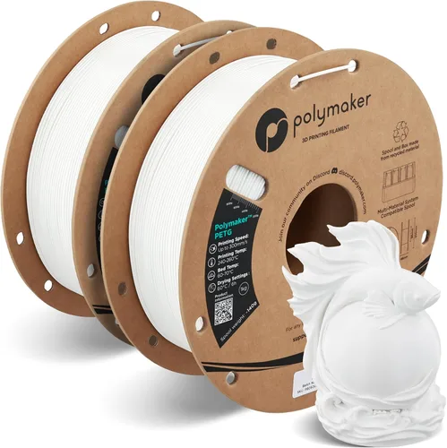 Vista 37 de Polymaker PETG Filament 1.75mm, 1KG, Army Brown PETG 3D Printer Filament, High-Speed Up to 500mm/s, Neatly Wound, Smooth Feeding, Reduced Stringing