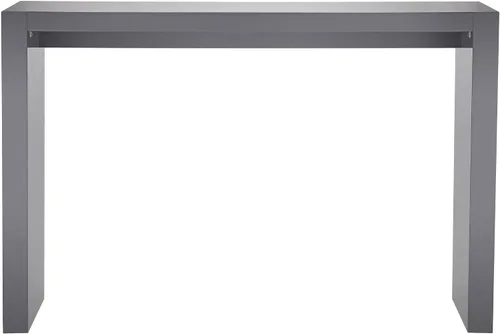 Vista 5 de Jessa - Mesa rectangular de barra rectangular minimalista gris brillante, de 60 x 18 pulgadas, para sala de estar, dormitorio, mesita de noche