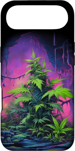 Vista 27 de 420, Colorful Weed Phone Accessory, Pink, Green & Purple Case for iPhone 16