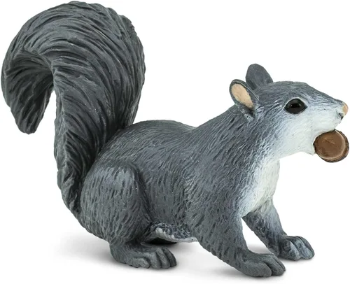 Vista 6 de Safari Ltd. Figurina de Ardilla Gris - Figura de Vida Silvestre Realista de 3" - Juguete Educativo para Niños, Niñas y Niños de 3+ Años