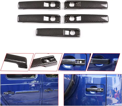 Vista 4 de Car Styling ABS Auto Exterior Puerta Manija Cubierta Trim Accesorios para Mercedes Benz Clase G W463 W464 G65 G55 G63 G500 G550 G350