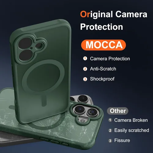 Vista 661 de MOCCA - Funda magnética resistente para iPhone XR de 6.1 pulgadas, compatible con MagSafe, funda con protección contra caídas de grado militar