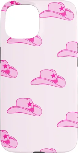 Vista 6 de Funda con estampado de sombrero de vaquero rosa para iPhone 13 Pro Max