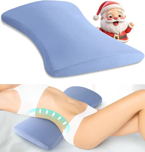 Vista 8 de Almohada de apoyo lumbar para aliviar el dolor de espalda: almohada de espalda baja para dormir - Almohada de cintura de espuma viscoelástica