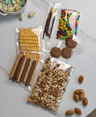 Vista 3 de 24/7 Bags 200 bolsas de celofán autosellantes, 6 x 9 pulgadas con tira adhesiva, resellables, galletas, embalaje, recuerdos de fiesta, imágenes