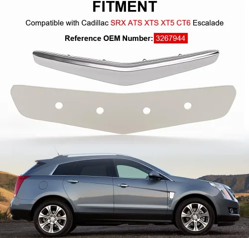 Vista 2 de Reemplazo para interior Posher asiento de cabina Wave Crest Badge Cadillac ATS XTS XT5 oe# 23267944 Cuero