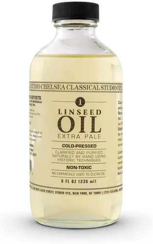 Vista 2 de Chelsea Classical Studio Barniz de retoque de lavanda, utilizado para la protección de obras de arte al óleo y transpirabilidad, botella de 2 onzas