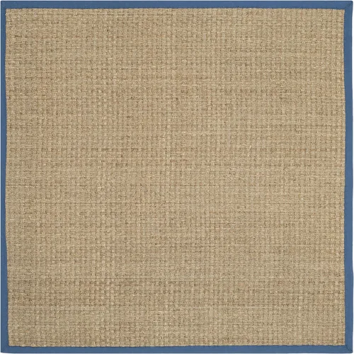 Vista 143 de SAFAVIEH Natural Fiber Collection NF114A - Alfombra de pasillo de hierba marina con patrón de tejido de cesta y borde, de 2 pies 6 pulgadas x 16