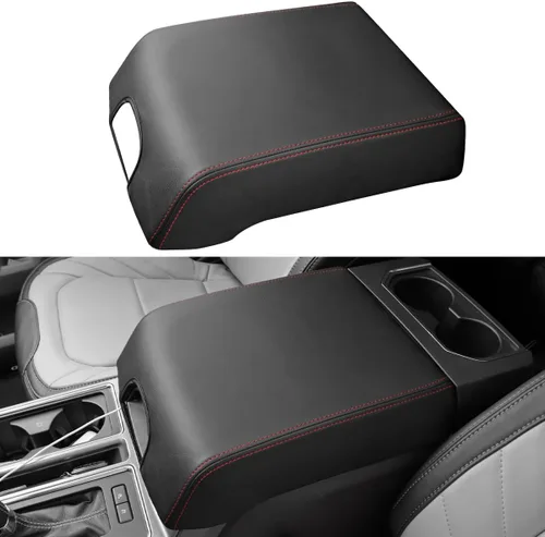 Vista 11 de INTGET Funda de consola central para Ford F150 Accesorios 2015-2020 2016 2017 2018 2019 Tapa central para reposabrazos de asiento de automóvil