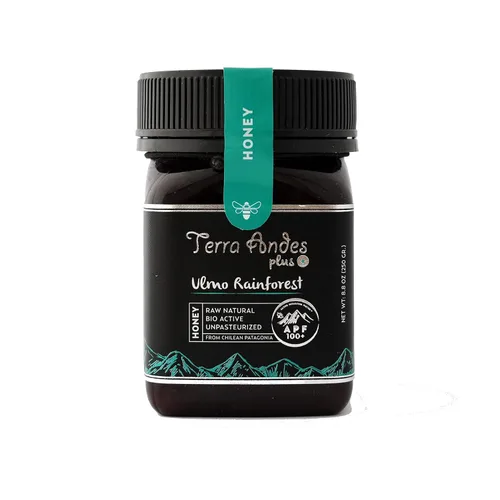 Vista 10 de Miel cruda Ulmo Rainforest de TERRA ANDES PLUS APF 150+ Pure Honey, 8.8 onzas