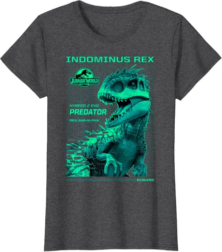Vista 6 de Jurassic World Indominus Rex Hybrid Predator T-Shirt Small Negro
