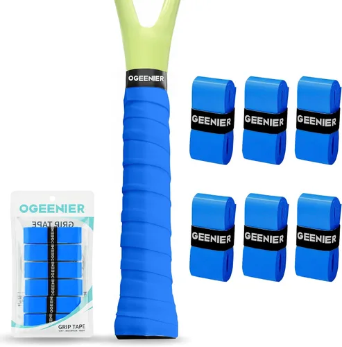 Vista 31 de OGEENIER Cinta de agarre para raqueta de tenis, paquete de 3, 6, 12 cintas de agarre de tenis, absorbente y antideslizante, cinta de agarre suave