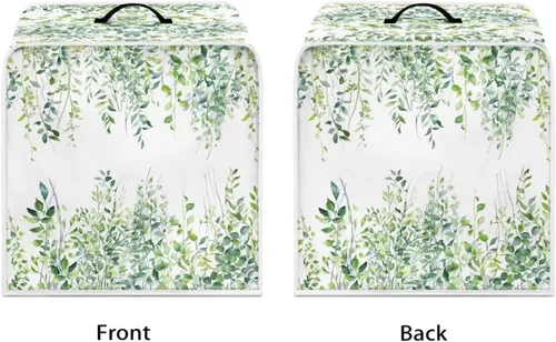 Vista 56 de Funda para cafetera, poliéster, azul, se adapta a la mayoría de máquinas de café estándar, protector resistente al polvo, huellas dactilares Playa