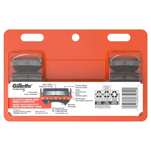 Vista 28 de Pack de 8 cartuchos para Gillette Fusion 5 Power