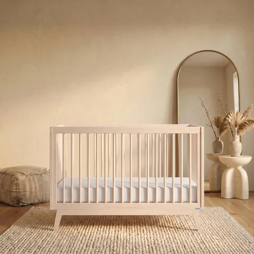 Vista 2 de dadada Soho - Cuna convertible 3 en 1 de madera maciza para bebé, madera de haya lavada