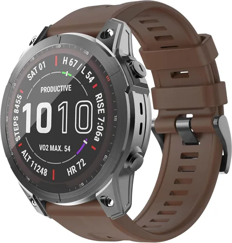Vista 14 de OVERSTEP - Correa de reloj compatible con Garmin Fenix 7/Fenix 6/Fenix 5 22mm Width Soft Silicone Watch Strap for Garmin Fenix 5/Fenix 5