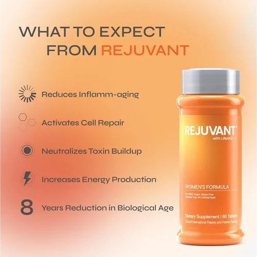 Vista 6 de Rejuvant AKG Longevity Supplement 1000 mg Ultra 98% puro (calcio alfa-cetoglutarato), nueva fórmula, tabletas recubiertas, fórmula patentada