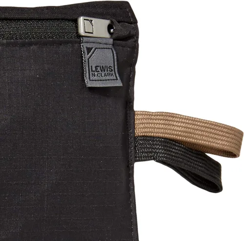 Vista 4 de Lewis N. Clark - Cartera oculta de bloqueo RFID para cinturón de viaje, Negro, Talla única