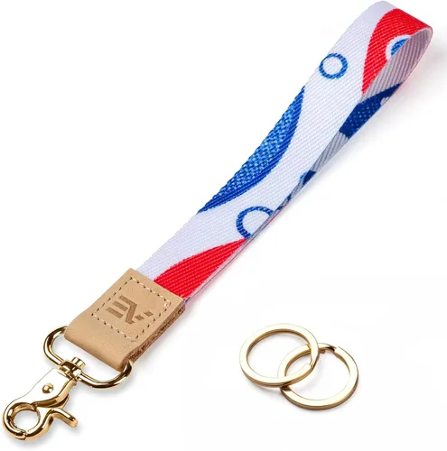 Vista 27 de EcoVision - Llaveros lindos con correa para llaves, llavero de muñeca para mujer, correa de insignia con 2 argollas para llaves