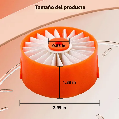 Vista 6 de Paquete de 4 filtros HEPA N858184 actualizados de repuesto compatibles con aspiradora inalámbrica Craftsman V20 CMCVS001D1, para Black & Decker