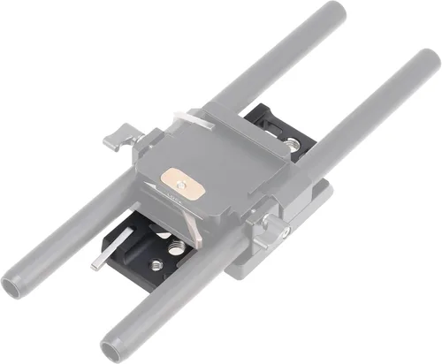 Vista 7 de Fotga Placa de cola de milano estándar de 5 pulgadas y 5 pulgadas con orificios de tornillo de 1/4 "-20 3/8"-16 para soporte de luz de trípode