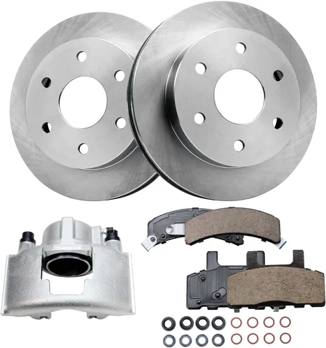 Vista 77 de Detroit Axle - Rotores de freno para Jeep Compass 2015-2022 Renegade 2016-2022 Fiat 500X 2016-2022, 2018, 2019, 2020, 2021. Reemplazo de rotores