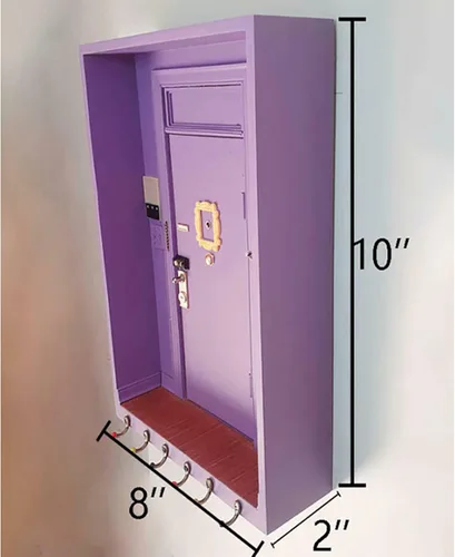 Vista 5 de TOIVO Soporte para llaves de pared de Friends, regalos de mercancía de programas de televisión de amigos, fácil instalación para entrada