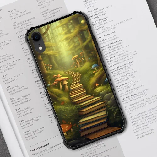 Vista 196 de Funda compatible con iPhone XR, diseño de elefantes africanos para niñas, diseño de patrón a prueba de golpes, antiarañazos, carcasa trasera