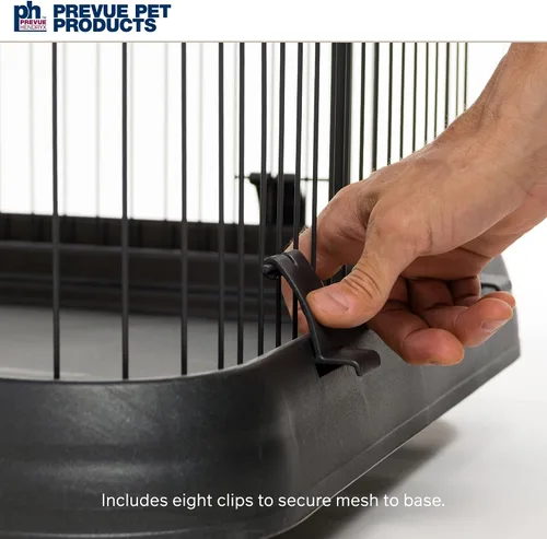 Vista 5 de Productos para mascota Prevue, casa para gatos de 3 pisos, Negro