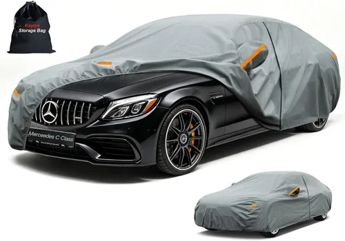 Vista 174 de Kayme Funda de Coche de Servicio Pesado Impermeable para Todo Tipo de Clima, Ajuste Personalizado para Tesla Model S, Cubierta Exterior Completa