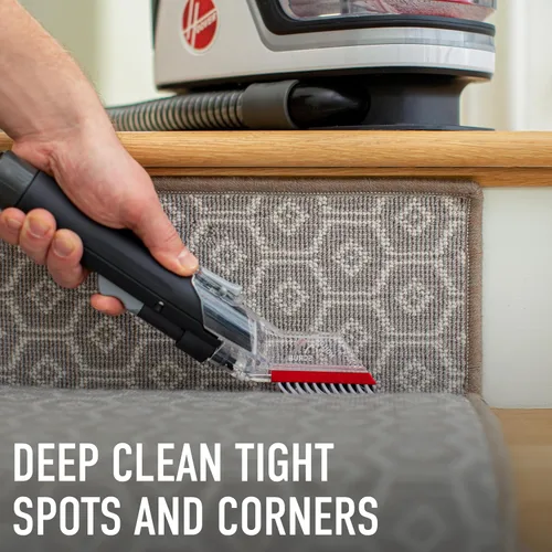 Vista 5 de Hoover CleanSlate - Máquina limpiadora portátil de alfombras + tapicería para mascotas, potente succión con herramientas versátiles, removedor