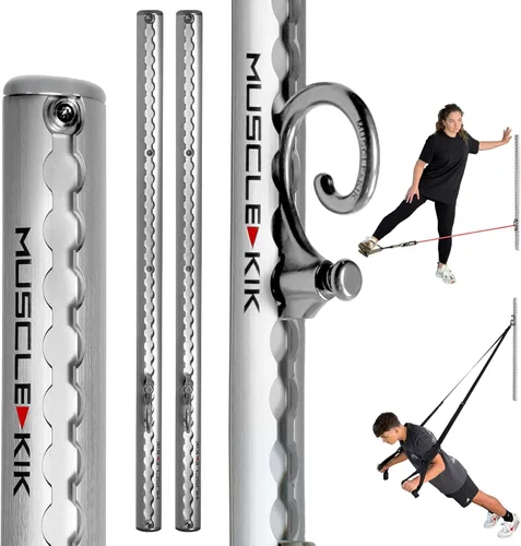 Vista 7 de Aluminum Wall-Mounted Anchor Fitness System - Adjustable, Multi-Functional, Space Saving Home Gym Solution for Strength Training, Workout Goals