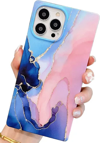 Vista 67 de Elegante Funda con Concha de Madre Perla para Niña Compatible con iPhone 14 de 6.1 Pulgadas, Funda Rectángulo con Borde, Elegante y delgada