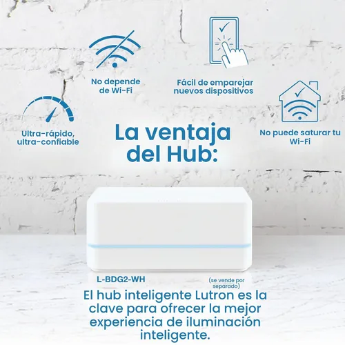 Vista 5 de Lutron - Interruptor inteligente Diva con regulador de intensidad de iluminación inteligente Caséta para bombillas LED, Alexa, Apple Homekit, Google