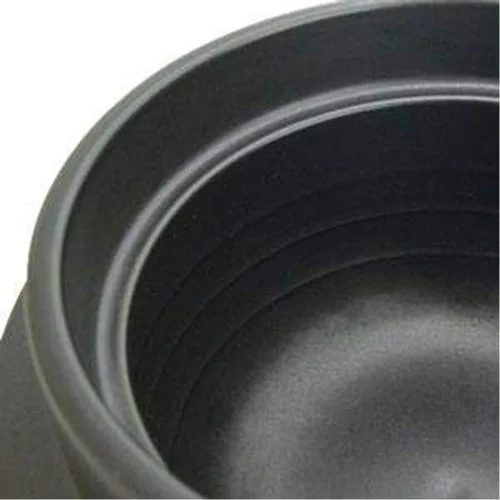 Vista 7 de Japanese Rice Cooker Donabe Clay Pot Set, 3 Go (3 Cups), Includes Hinoki Rice Scoop