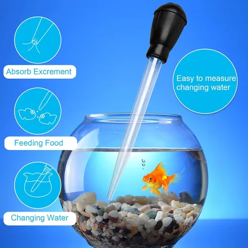 Vista 4 de WEAVERBIRD Cambiador de agua manual para pecera, gotero para acuario, 1.0 fl oz (1.0 fl oz), gotero de pipeta limpio para acuario, removedor de Negro