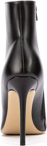 Vista 4 de Castamere Botines de tacón alto para mujer, puntera puntiaguda, con hebilla de aguja, tacón de aguja de 3.9 in
