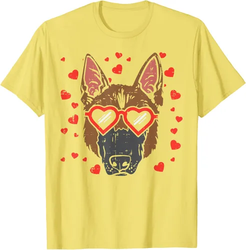 Vista 80 de Camiseta de regalo para perro con cara de pastor alemán, Negro, S