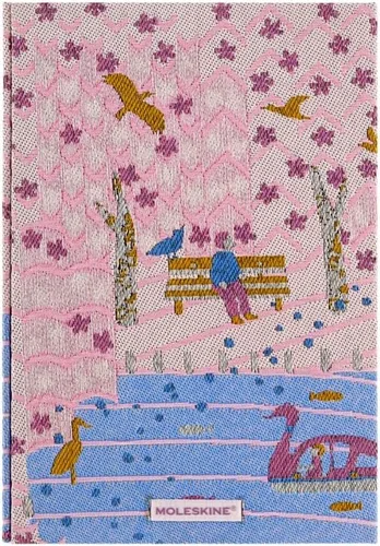 Vista 17 de Moleskine Edición Limitada Sakura - Cuaderno, tapa dura, grande (5 x 8.25 pulgadas), a rayas/con líneas, Caja de Coleccionista Premium Swan